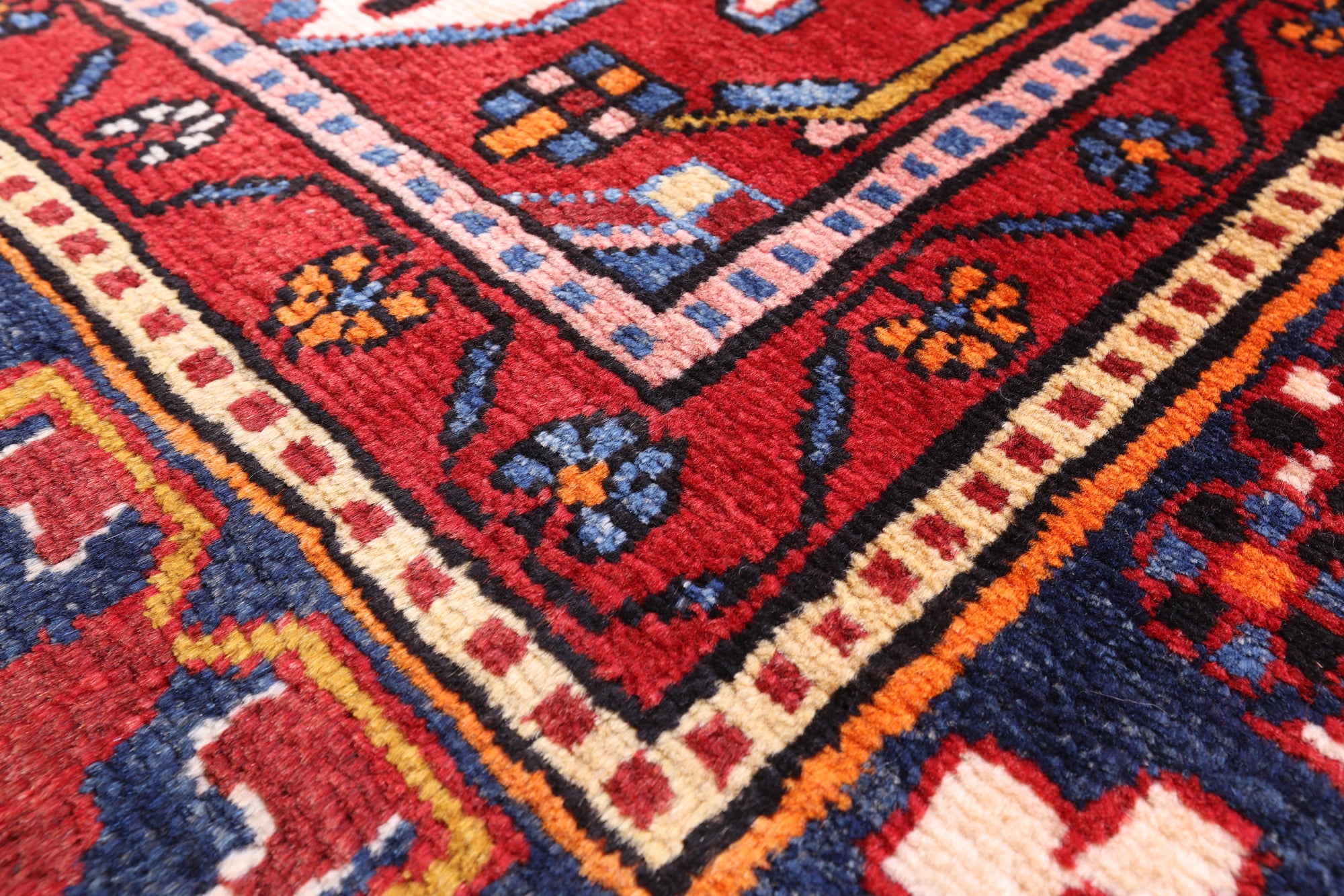 Black New Authentic Persian Nahavand Wool Rug - 5' 6" X 10' 9" - Golden Nile