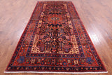 Black New Authentic Persian Nahavand Rug - 5' 2" X 10' 6" - Golden Nile