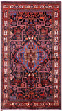 Black New Authentic Persian Nahavand Rug - 5' 5" X 9' 5" - Golden Nile