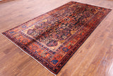 Black New Authentic Persian Nahavand Handmade Wool Rug - 5' 6" X 10' 5" - Golden Nile