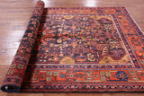 Black New Authentic Persian Nahavand Handmade Wool Rug - 5' 6" X 10' 5" - Golden Nile