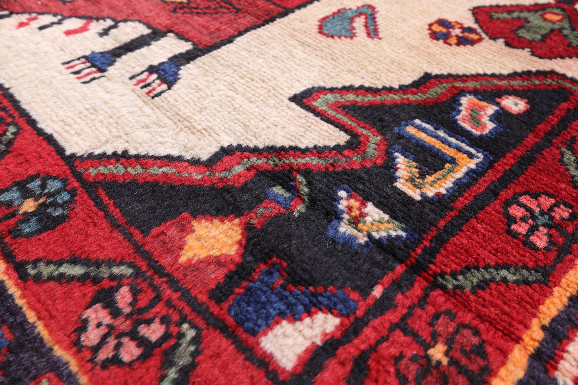 Black New Authentic Persian Nahavand Rug - 5' 1" X 9' 7" - Golden Nile