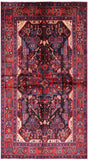 Black Authentic Persian Nahavand Wool Rug - 5' 3" X 9' 5" - Golden Nile