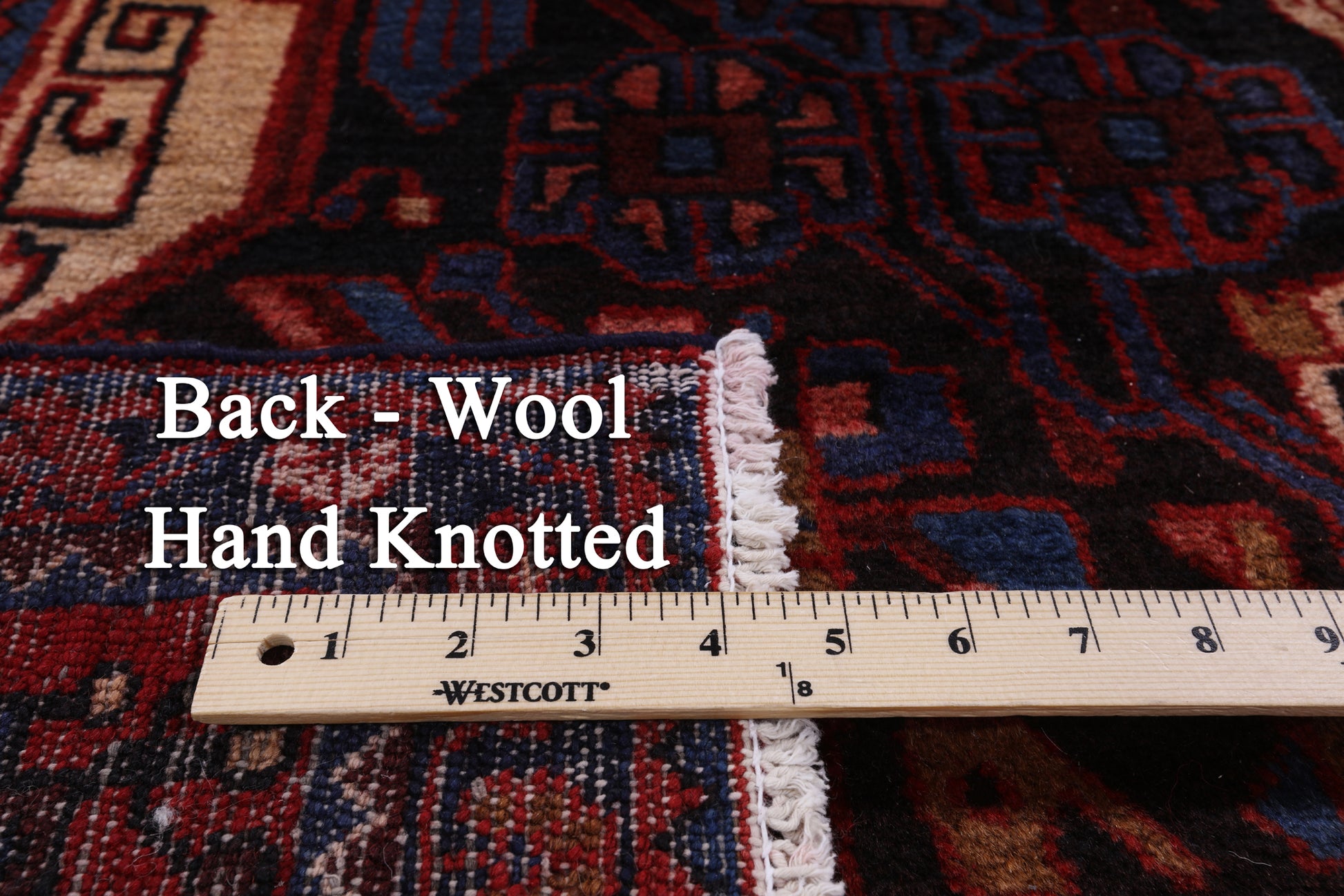 Black Authentic Persian Nahavand Wool Rug - 5' 3" X 9' 5" - Golden Nile
