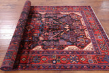 Black Authentic Persian Nahavand Wool Rug - 5' 3" X 9' 5" - Golden Nile