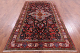 Black New Authentic Persian Nahavand Rug - 5' 5" X 9' 5" - Golden Nile