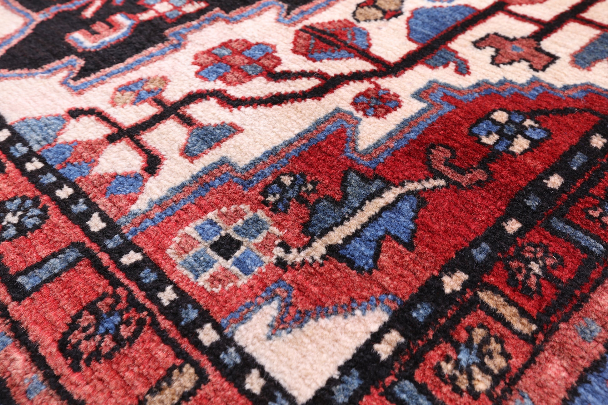 Black New Authentic Persian Nahavand Full Pile Rug - 4' 11" X 9' 11" - Golden Nile