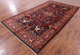 Black New Authentic Persian Nahavand Full Pile Rug - 5' 7" X 10' 2" - Golden Nile