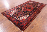 Black Authentic Persian Nahavand Area Rug - 5' 9" X 10' 10" - Golden Nile