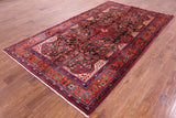 Black New Persian Nahavand Wool Rug - 5' 6" X 9' 8" - Golden Nile