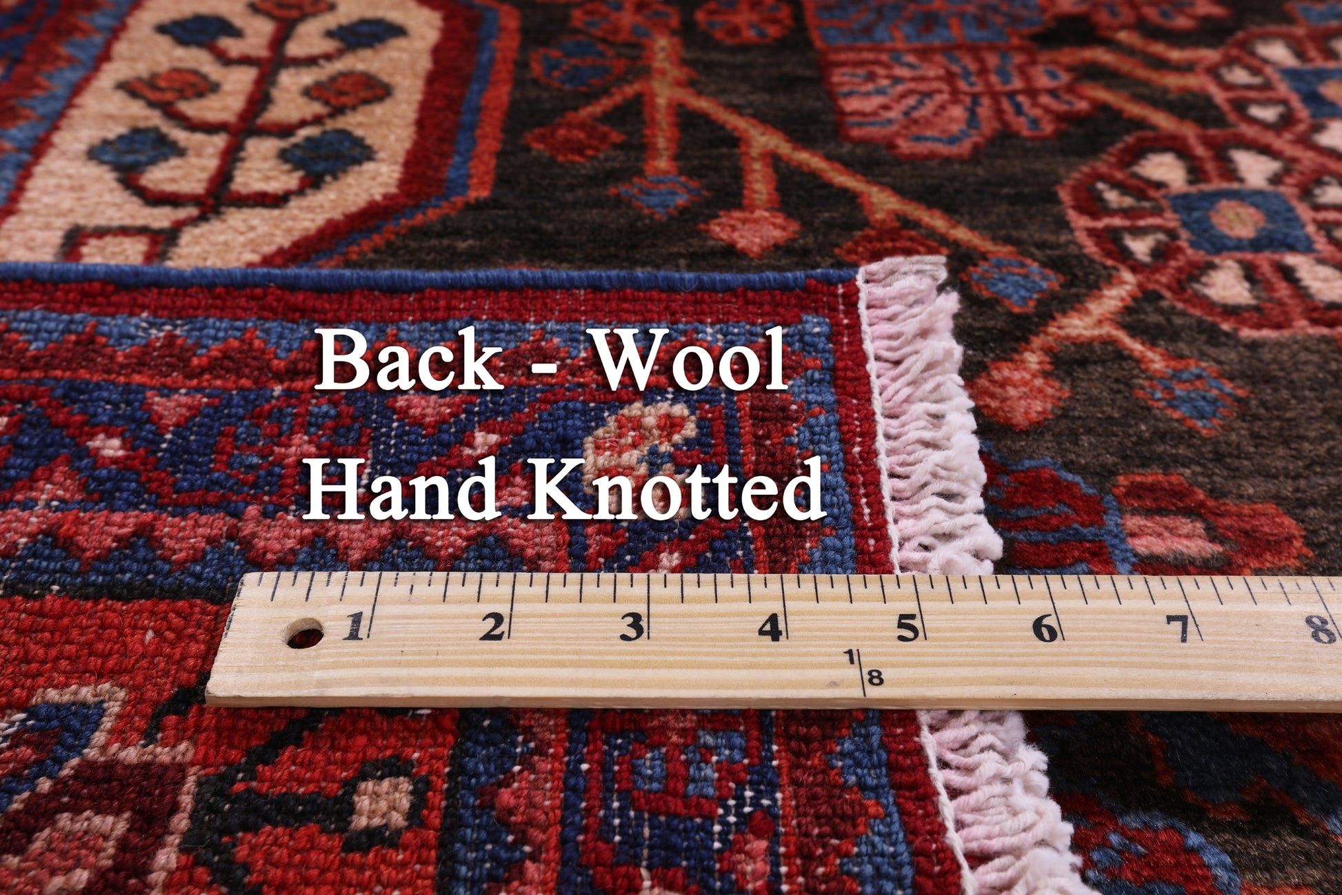 Black New Persian Nahavand Wool Rug - 5' 6" X 9' 8" - Golden Nile