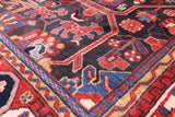 Black Persian Nahavand Handmade Wool Rug - 5' 6" X 9' 7" - Golden Nile