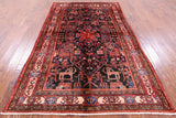 Black New Authentic Persian Nahavand Area Rug - 5' 4" X 9' 0" - Golden Nile