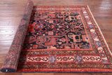 Black New Authentic Persian Nahavand Area Rug - 5' 4" X 9' 0" - Golden Nile