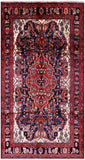 Blue New Authentic Persian Nahavand Hando Knotted Rug - 5' 5" X 10' 4" - Golden Nile