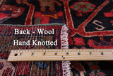 Black New Authentic Persian Nahavand Hand Knotted Rug - 5' 3" X 9' 7" - Golden Nile