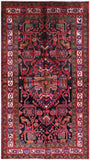 Black New Authentic Persian Nahavand Hand Knotted Rug - 5' 3" X 9' 7" - Golden Nile