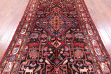 Black New Authentic Persian Nahavand Handmade Wool Rug - 5' 7" X 10' 4" - Golden Nile