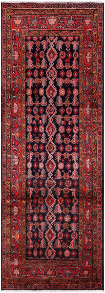 New Persian Hamadan Runner Rug - 3' 9" X 10' 8" - Golden Nile