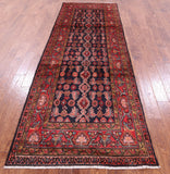 New Persian Hamadan Runner Rug - 3' 9" X 10' 8" - Golden Nile