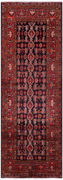 New Authentic Persian Hamadan Runner Rug - 3' 7" X 10' 7" - Golden Nile
