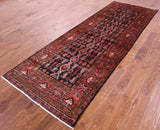 New Authentic Persian Hamadan Runner Rug - 3' 7" X 10' 7" - Golden Nile