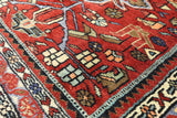 3' 8" X 3' 10" Square Hand Knotted Persian Nahavand Rug - Golden Nile