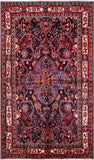 Black New Authentic Persian Nahavand Rug - 5' 2" X 8' 10" - Golden Nile