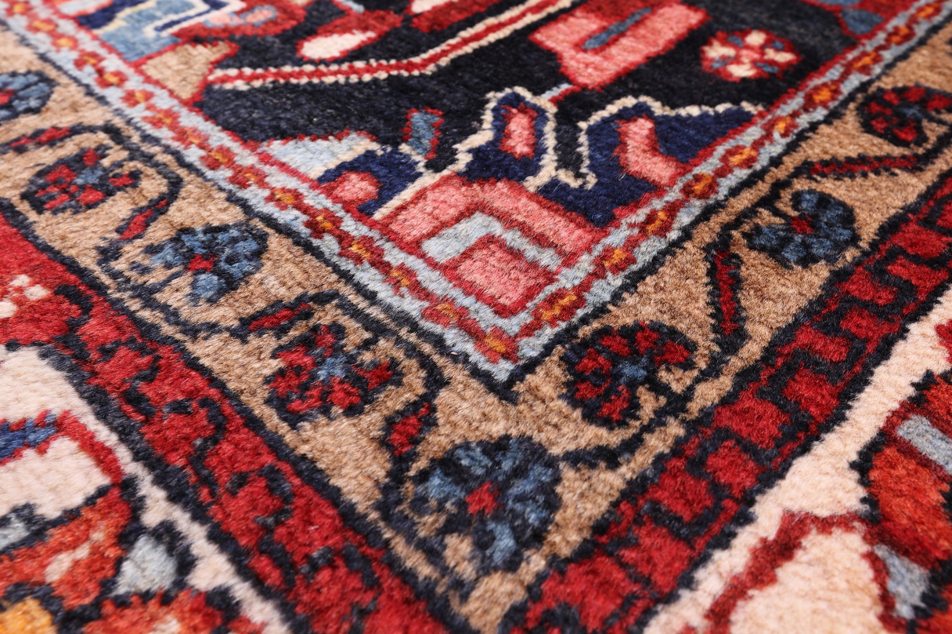 Black New Authentic Persian Nahavand Rug - 5' 2" X 8' 10" - Golden Nile
