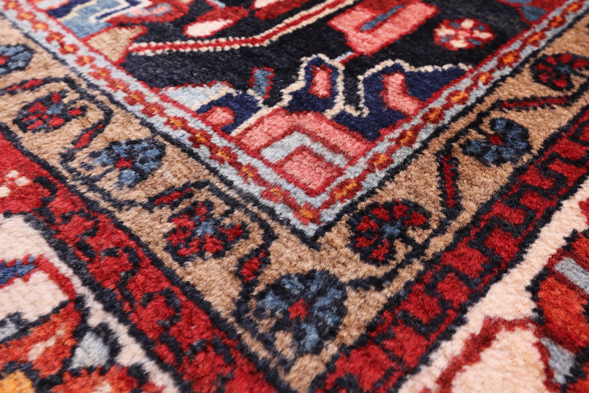 Black New Authentic Persian Nahavand Rug - 5' 2" X 8' 10" - Golden Nile