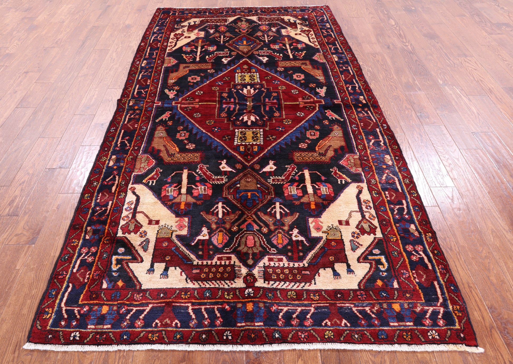 New Authentic Persian Nahavand Rug - 5' 4" X 9' 9" - Golden Nile