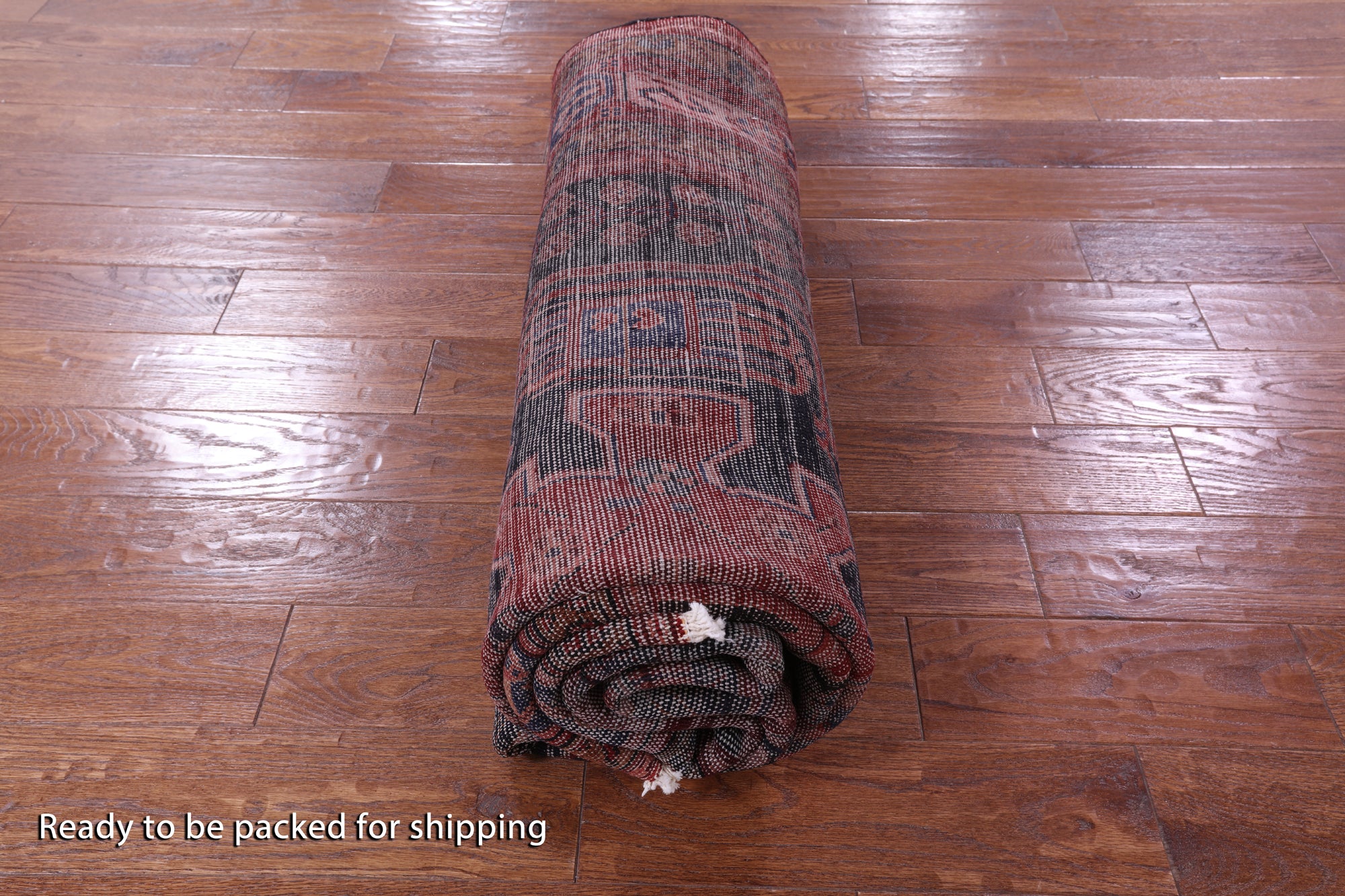 Black Hand Knotted New Authentic Persian Nahavand Rug - 5' 7" X 9' 8" - Golden Nile
