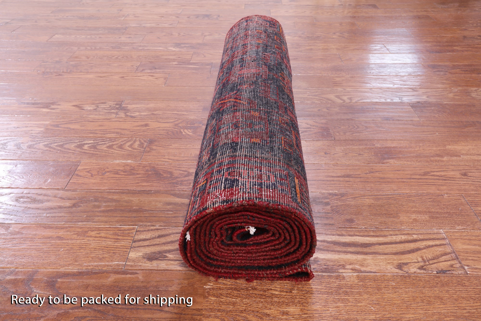 New Authentic Persian Hamadan Hand Knotted Runner Rug - 3' 8" X 16' 3" - Golden Nile