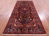 New Authentic Persian Nahavand Hand Knotted Rug - 5' 3" X 10' 8" - Golden Nile