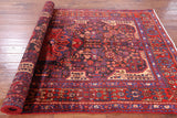 Black New Authentic Persian Nahavand Wool Rug - 5' 3" X 9' 0" - Golden Nile