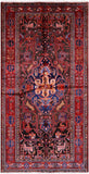 Black New Authentic Persian Nahavand Hand Knotted Rug - 4' 11" X 9' 9" - Golden Nile