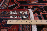 Black New Authentic Persian Nahavand Hand Knotted Rug - 4' 11" X 9' 9" - Golden Nile