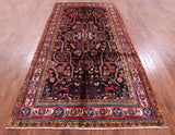 Black New Authentic Persian Nahavand Wool Rug - 5' 5" X 10' 10" - Golden Nile