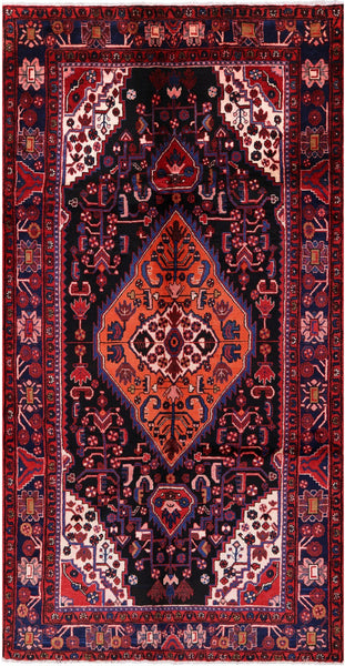 New Persian Nahavand Wool Rug - 5' 6" X 10' 7" - Golden Nile