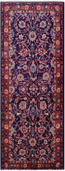 New Authentic Persian Mahal Wool Runner Rug - 3' 9" X 10' 0" - Golden Nile