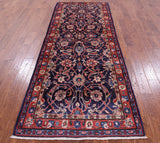 New Authentic Persian Mahal Wool Runner Rug - 3' 9" X 10' 0" - Golden Nile