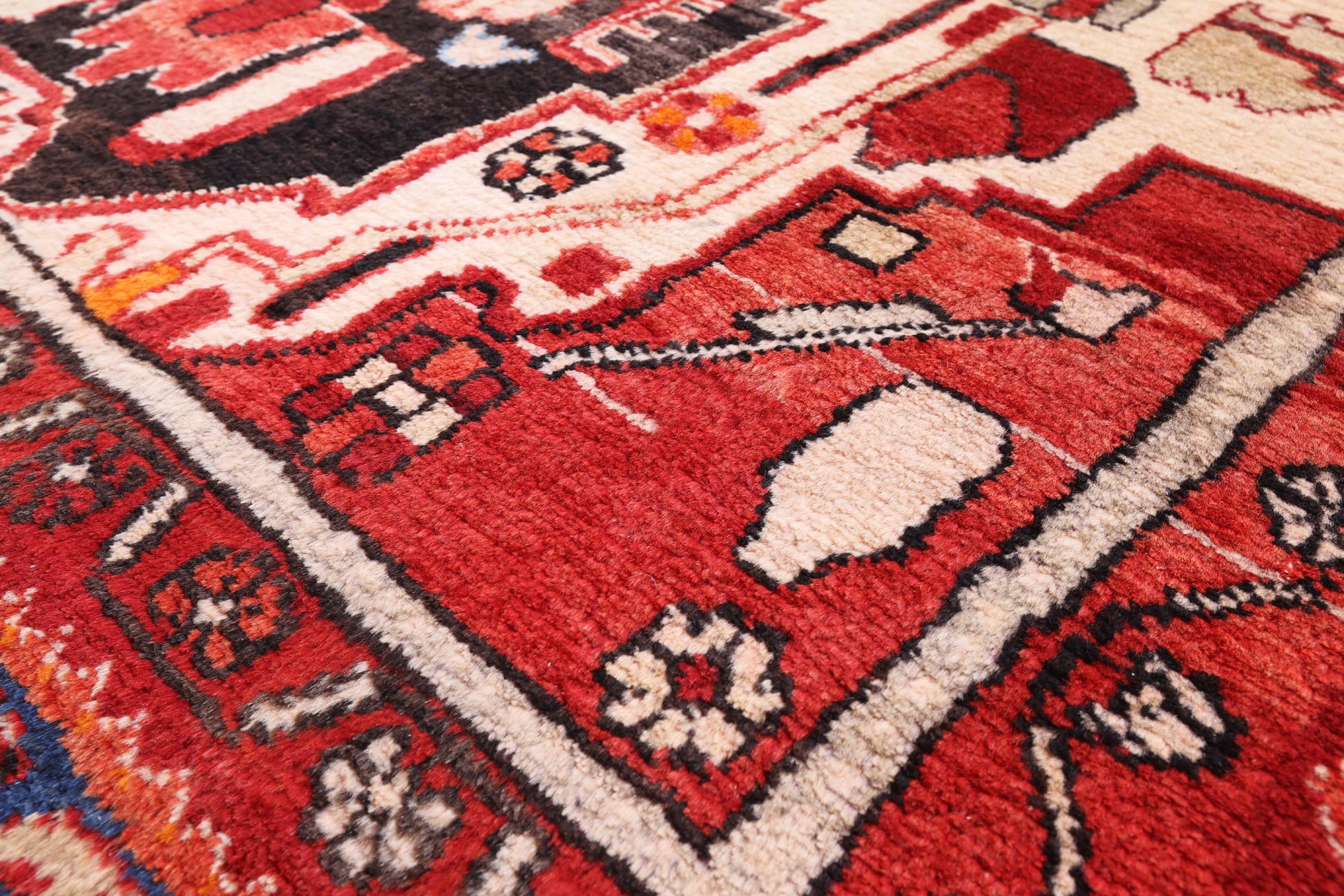 Black New Persian Nahavand Wool Rug - 5' 6" X 10' 11" - Golden Nile