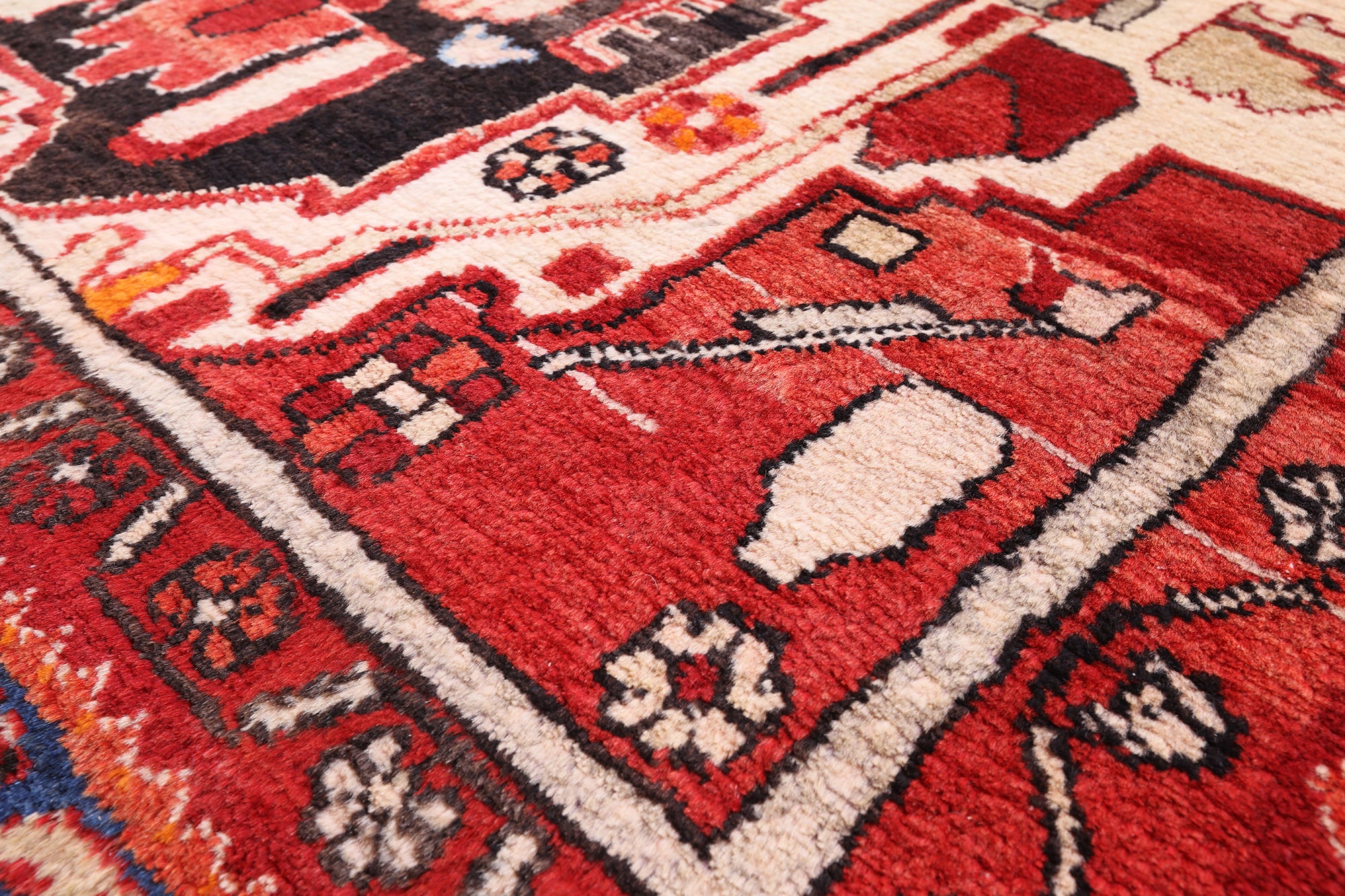 Black New Persian Nahavand Wool Rug - 5' 6" X 10' 11" - Golden Nile