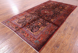Black New Authentic Persian Nahavand Rug - 5' 10" X 11' 3" - Golden Nile