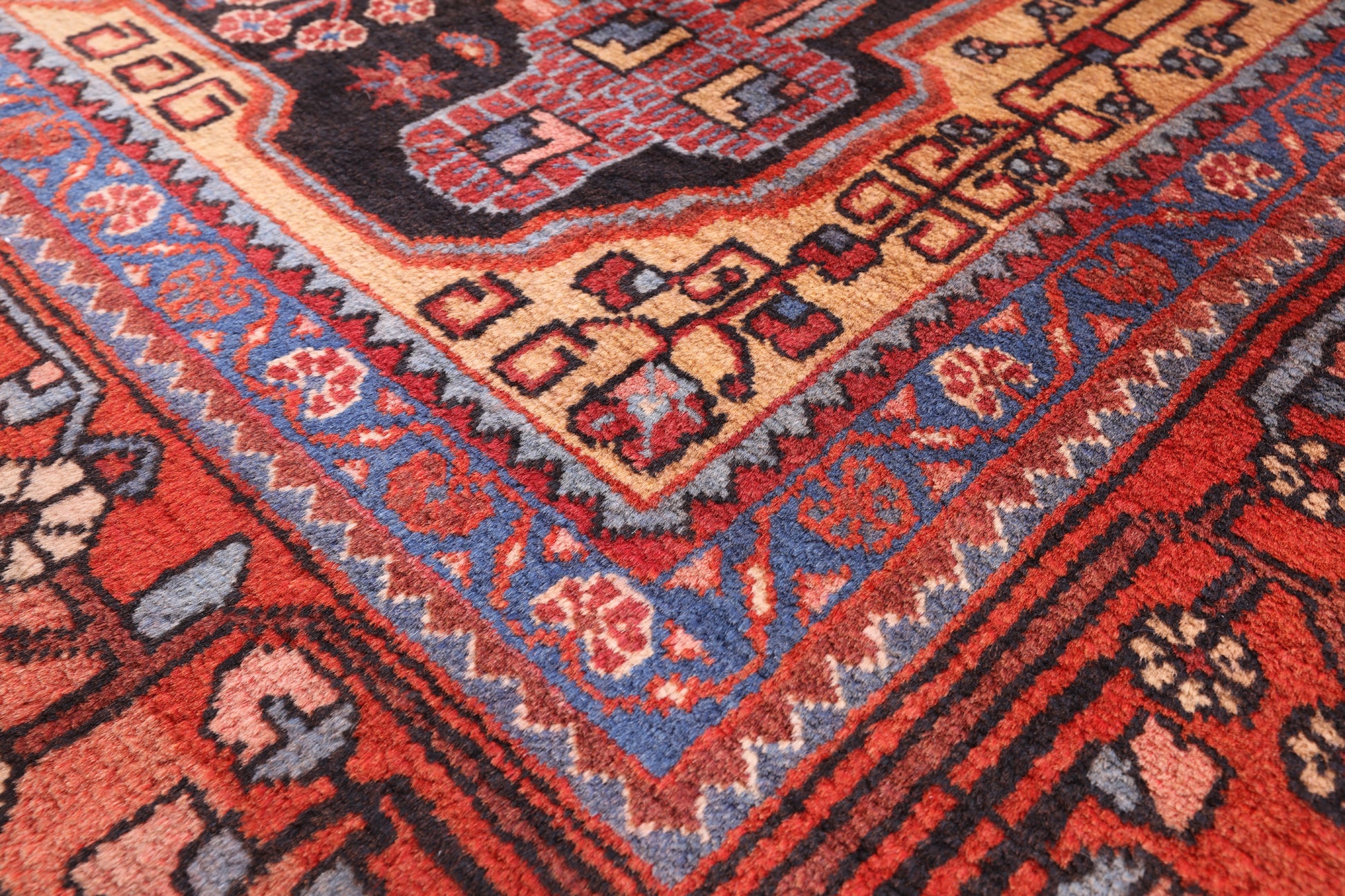 Black New Authentic Persian Nahavand Rug - 5' 10" X 11' 3" - Golden Nile
