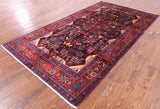 Black New Authentic Persian Nahavand Rug - 5' 3" X 9' 7" - Golden Nile