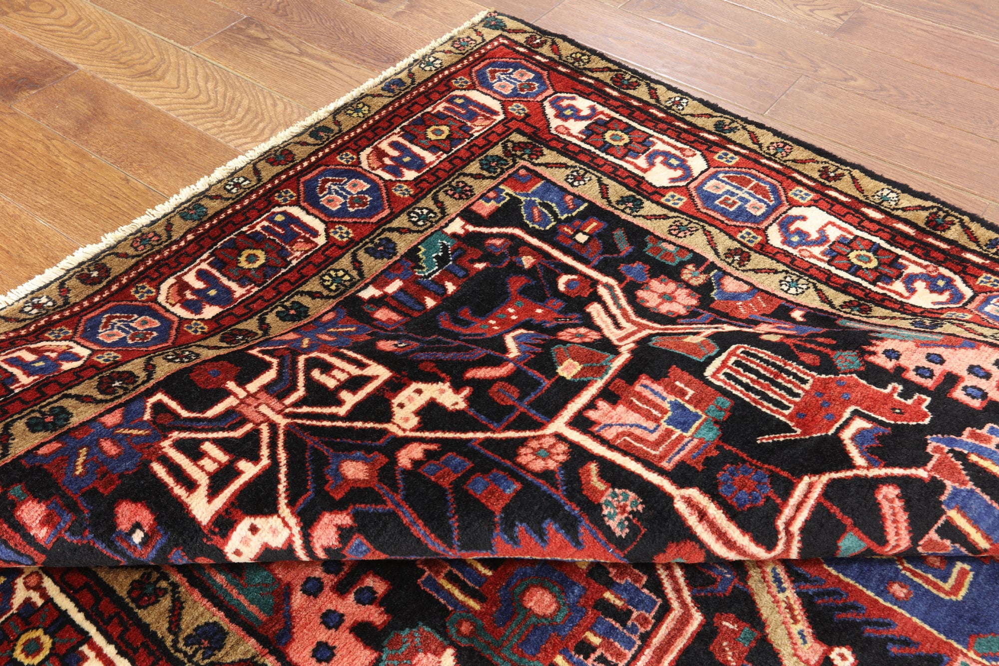New Persian Nahavand Wool Rug 5' 5" X 10' 1" - Golden Nile