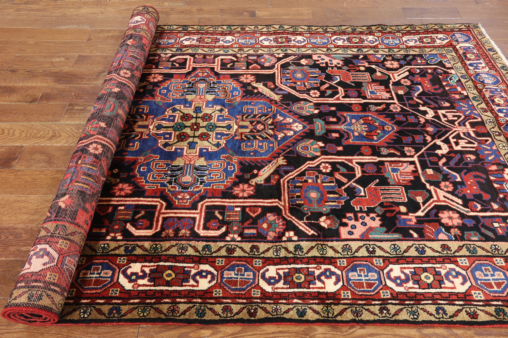 New Persian Nahavand Wool Rug 5' 5" X 10' 1" - Golden Nile