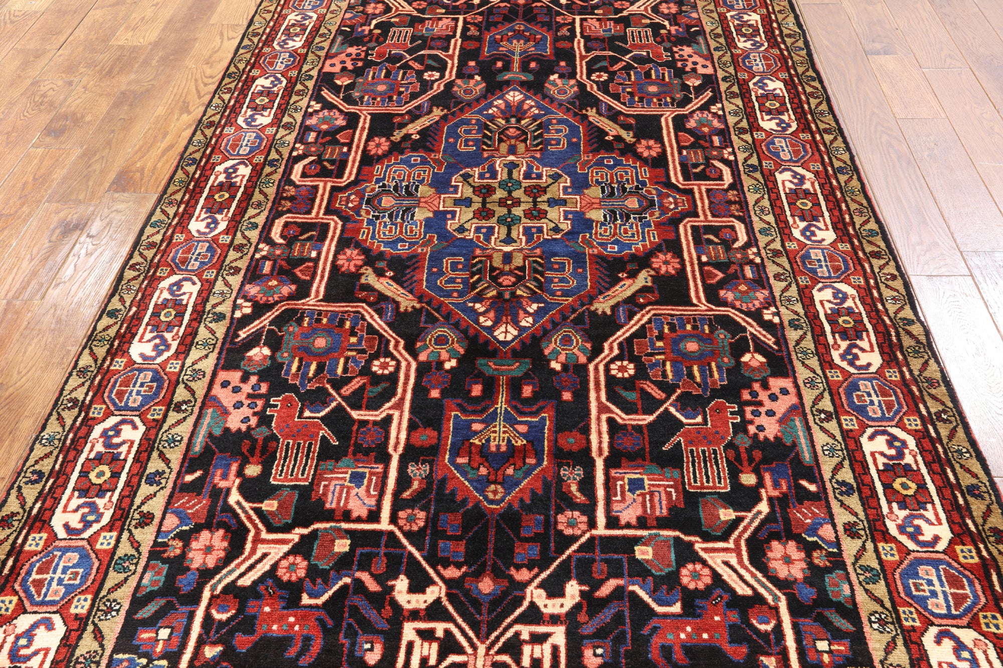 New Persian Nahavand Wool Rug 5' 5" X 10' 1" - Golden Nile