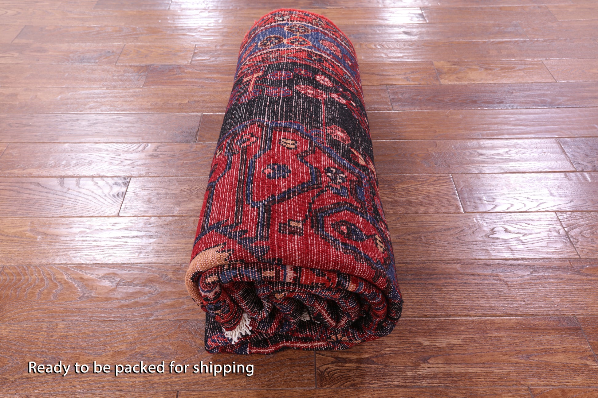 Black New Authentic Persian Nahavand Hand Knotted Rug - 4' 11" X 10' 0" - Golden Nile
